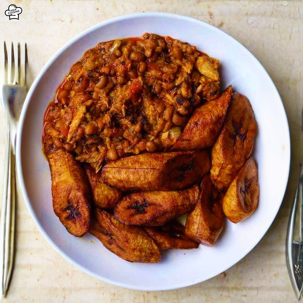 Porridge Beans Fried Plaintain Dodo Nigerian Foods Ama Cuisine Meals Drinks