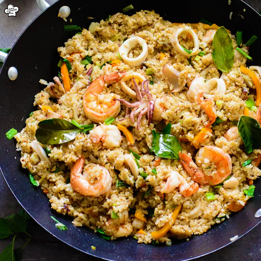 Seafood Fried Rice Nigerian Foods Ama Cuisine Meals Drinks